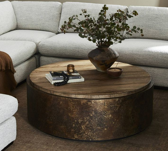 Ruthford Round Coffee Table (47.5") | Pottery Barn (US)
