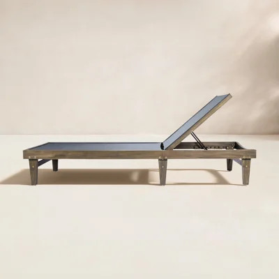 Scheiner 24" Acacia Patio Chaise Lounge Set | Birch Lane