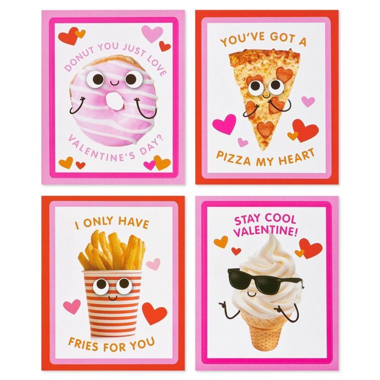 28ct Valentine's Day Exchange/Food Character Stickers | Target