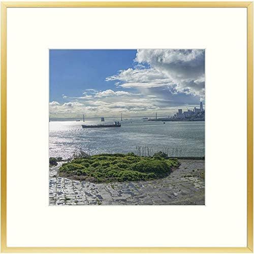 Frametory, Metal Picture Frame Collection, Aluminum Gold Photo Frame with Ivory Color Mat for Pic... | Amazon (US)