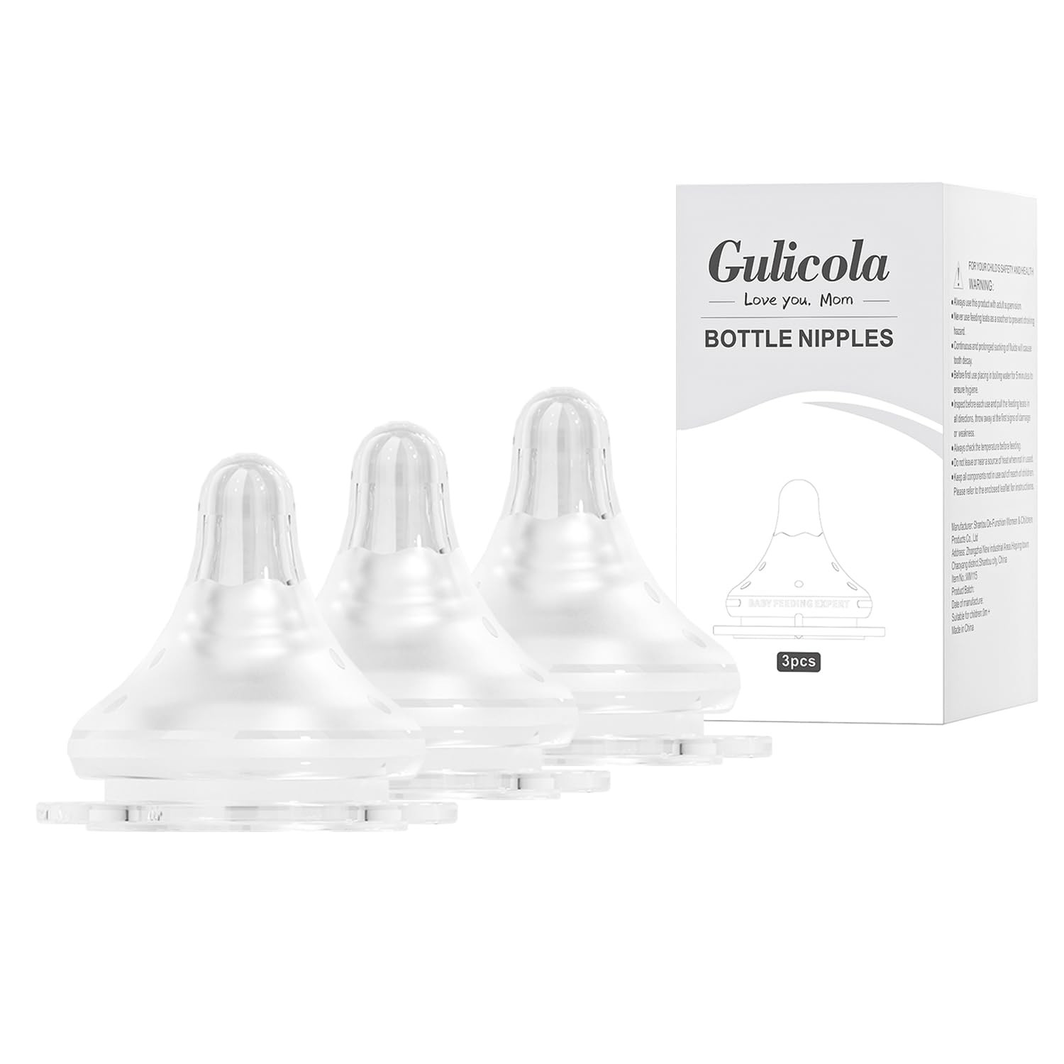 Natural Flow Baby Bottle Silicone Nipple Level 0, Extra Slow Flow (SS), 0+ Months, 3 Counts (Pack... | Amazon (US)