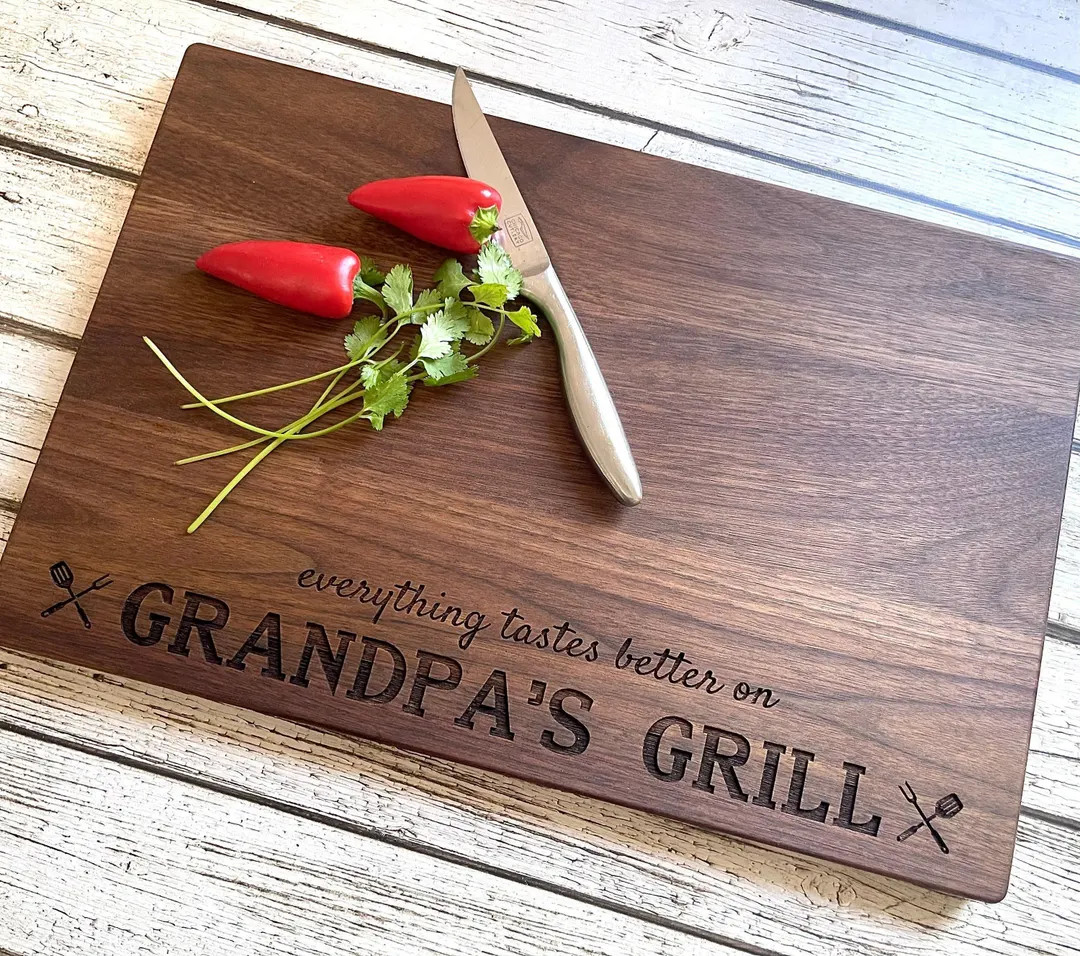 Personalized Engraved Cutting Board, Father's Day Gift, American Hardwood - Etsy | Etsy (Global)