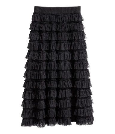 H&M Tiered Mesh Skirt $59.99 | H&M (US)