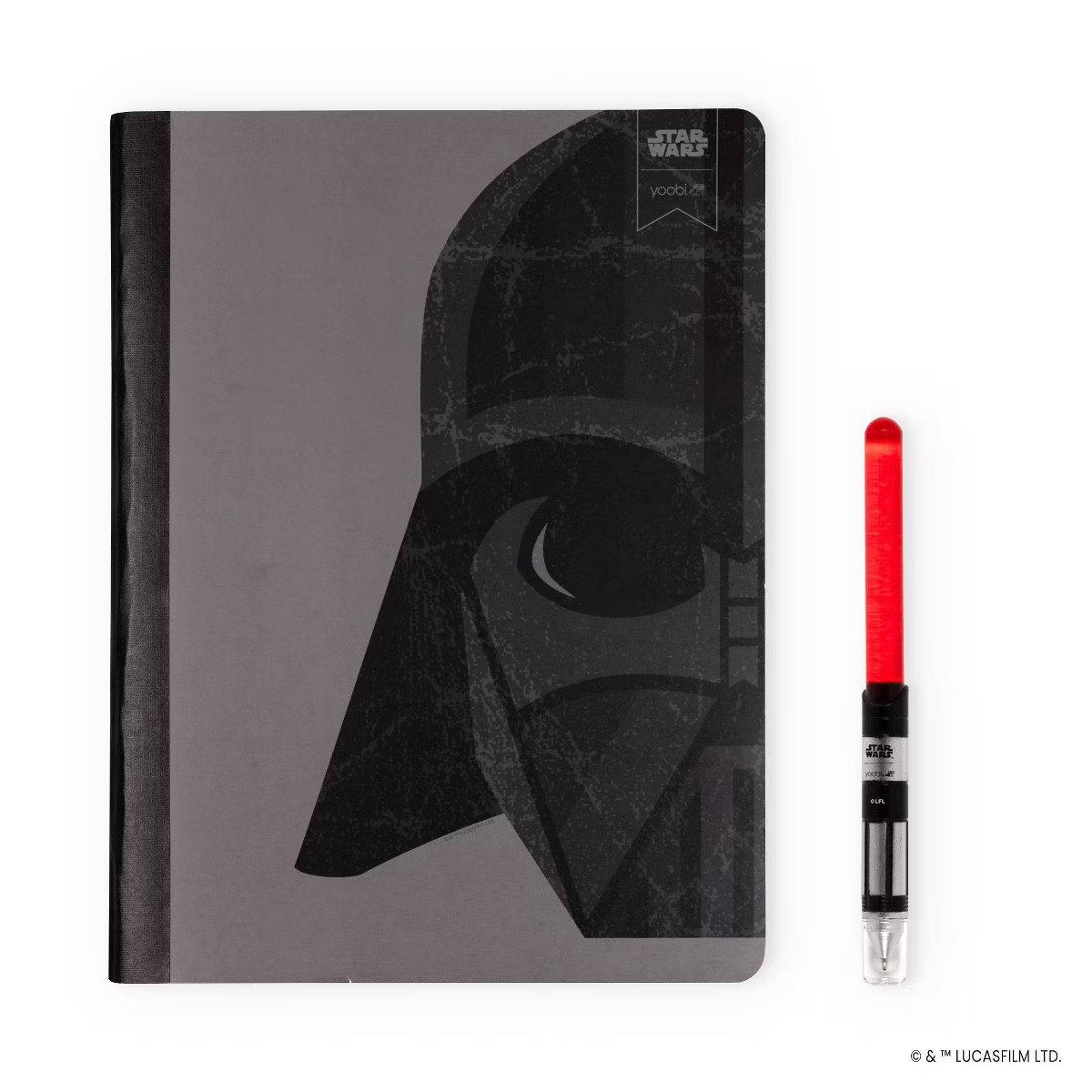 Yoobi Composition Books 7.5"x9.75" Wide Ruled with Pen Darth Vader | Target