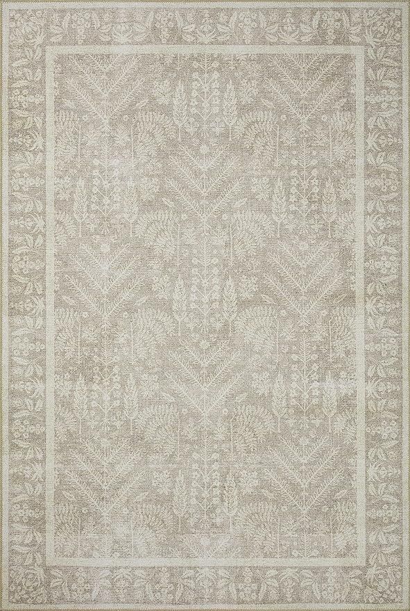 Rifle Paper Co. x Loloi Maison Collection MAO-02 Bough Natural 2'-0" x 5'-0" Accent Rug | Amazon (US)