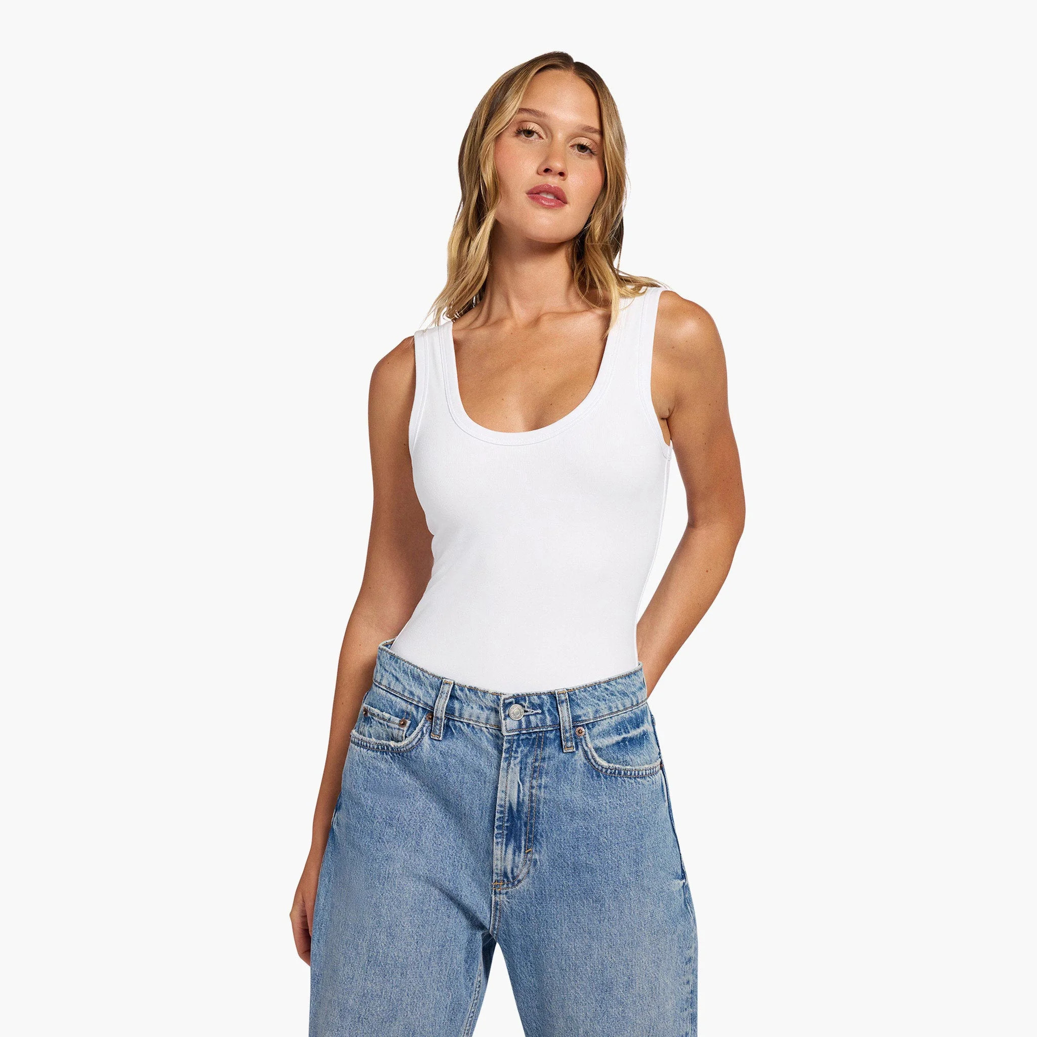 Seamless Scoop Tank Bodysuit | Nuuds US