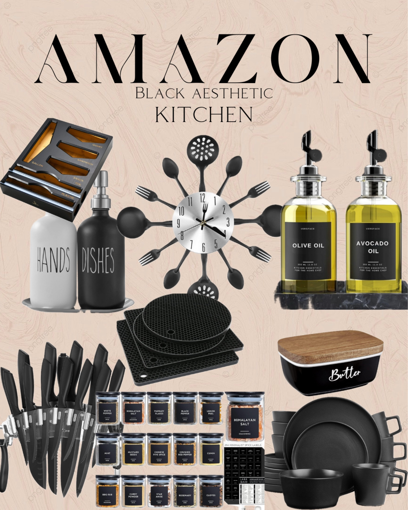Are you going for an all black aesthetic in your kitchen? Check out my amazon picks to help you decorate🖤

#LTKfindsunder50 #LTKU #LTKhome