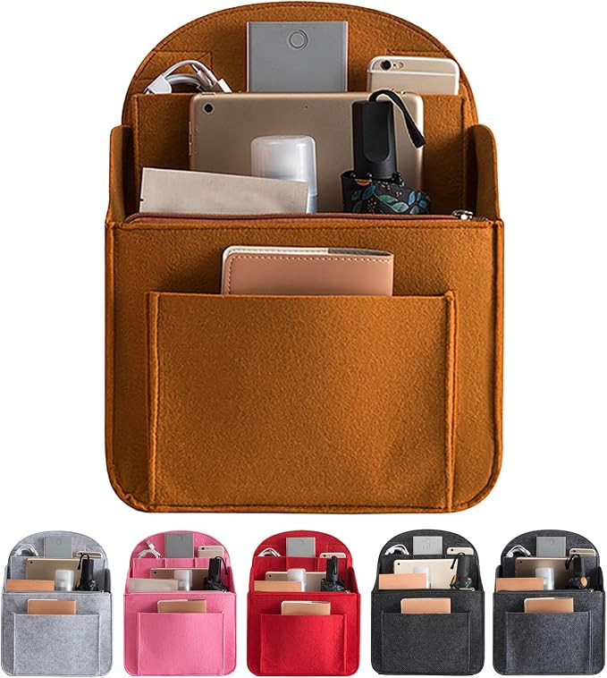 Felt Backpack Organiser, Mini Backpack Organizer Insert, Small Purse Organizer Insert - Lightweig... | Amazon (US)