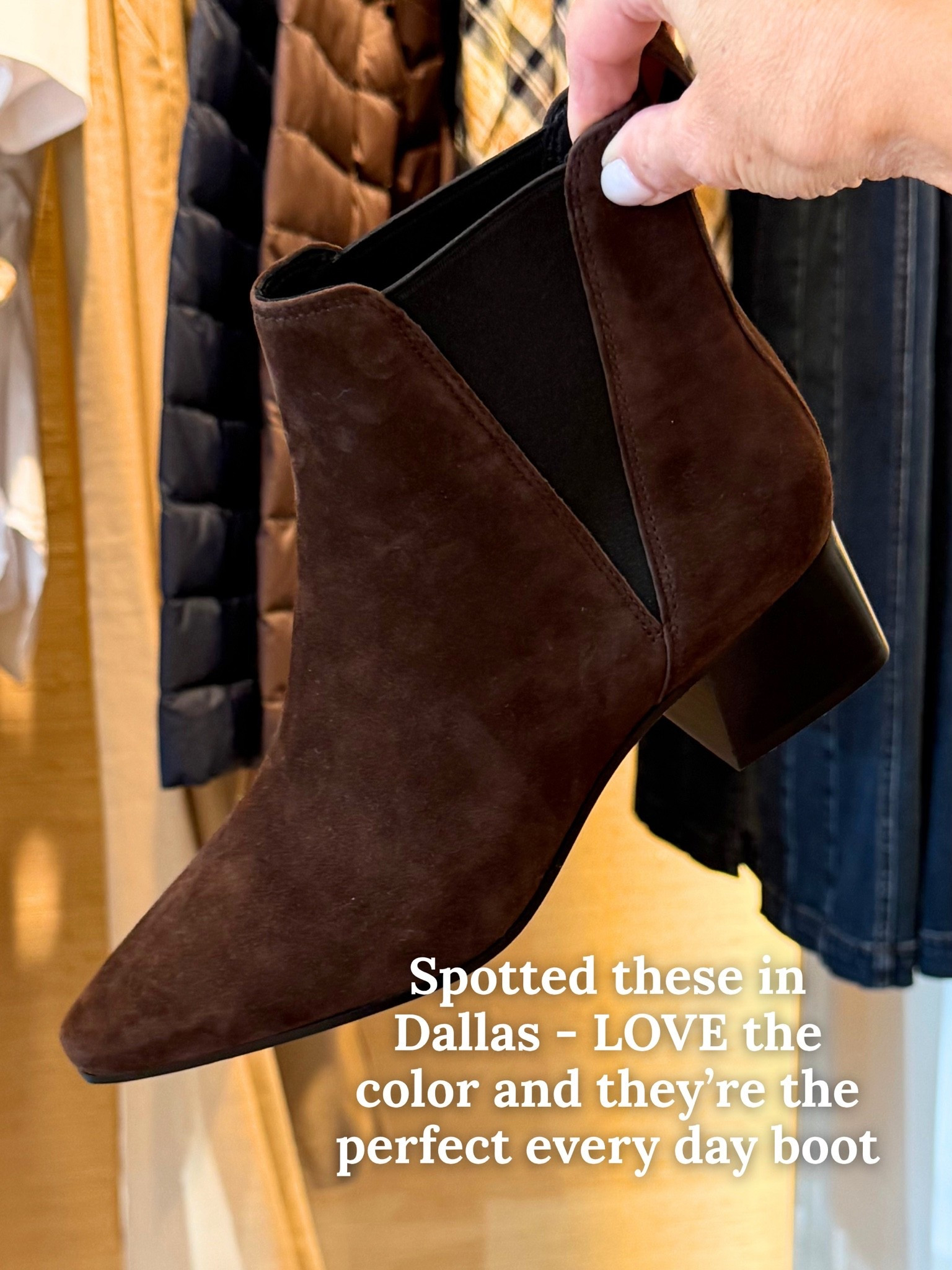 Spotted these boots while shopping in Dallas last week during LTKcon and immediately fell in love! These will be the PERFECT boots to have for fall. Love the color and the heel height is perfect 🫶🏻

#LTKSeasonal #LTKOver40