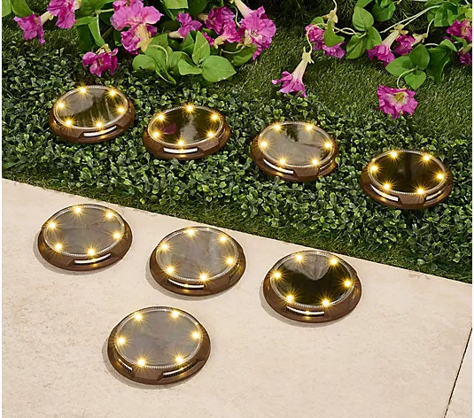 Energizer 8-pc 20-Lumen Solar Disc Lights with Color-on-Demand - QVC.com | QVC
