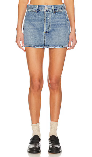 Rosie Mini Skirt in Blue Glaze | Revolve Clothing (Global)