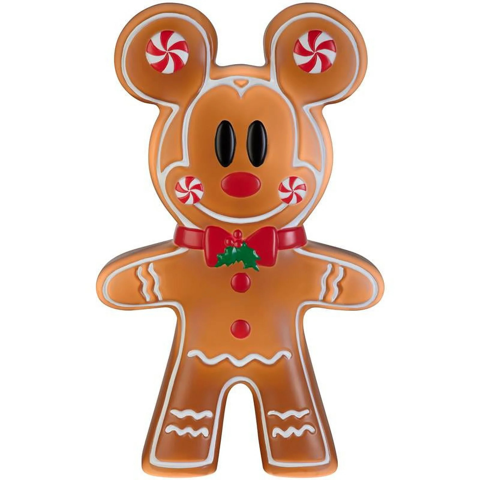 24 inch LED Lighted Gingerbread Mickey Mouse Blow Mold Outdoor Christmas Décor Disney | Walmart (US)