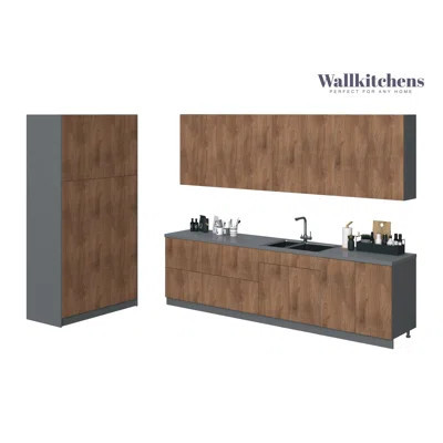 FK-OASIS 96" H x 123" W x 50" D Medium Density Fiberboard (MDF) Ready-to-Assemble Kitchen Cabinet Set | Wayfair North America