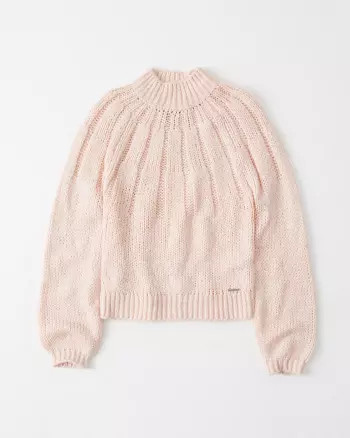 Fuzzy Mock Neck Sweater | Abercrombie & Fitch US & UK