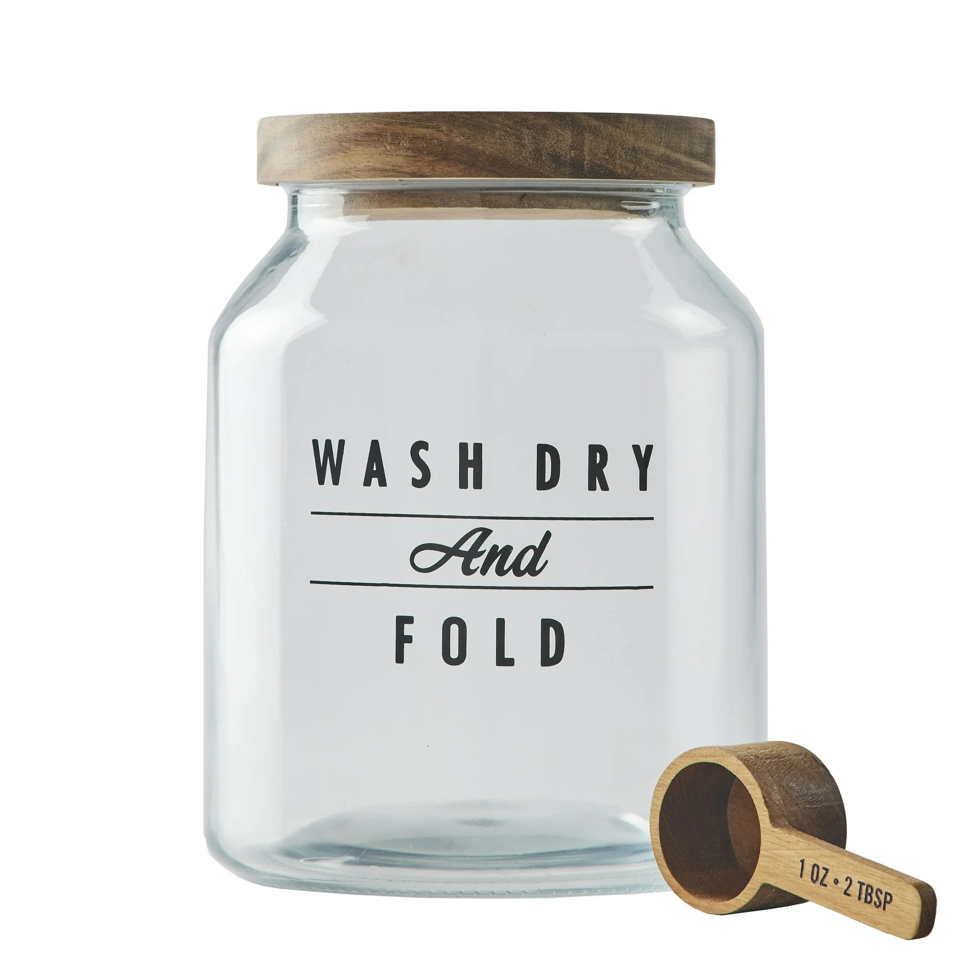 Better Homes & Gardens Medium Glass Laundry Detergent Container with Scoop | Walmart (US)