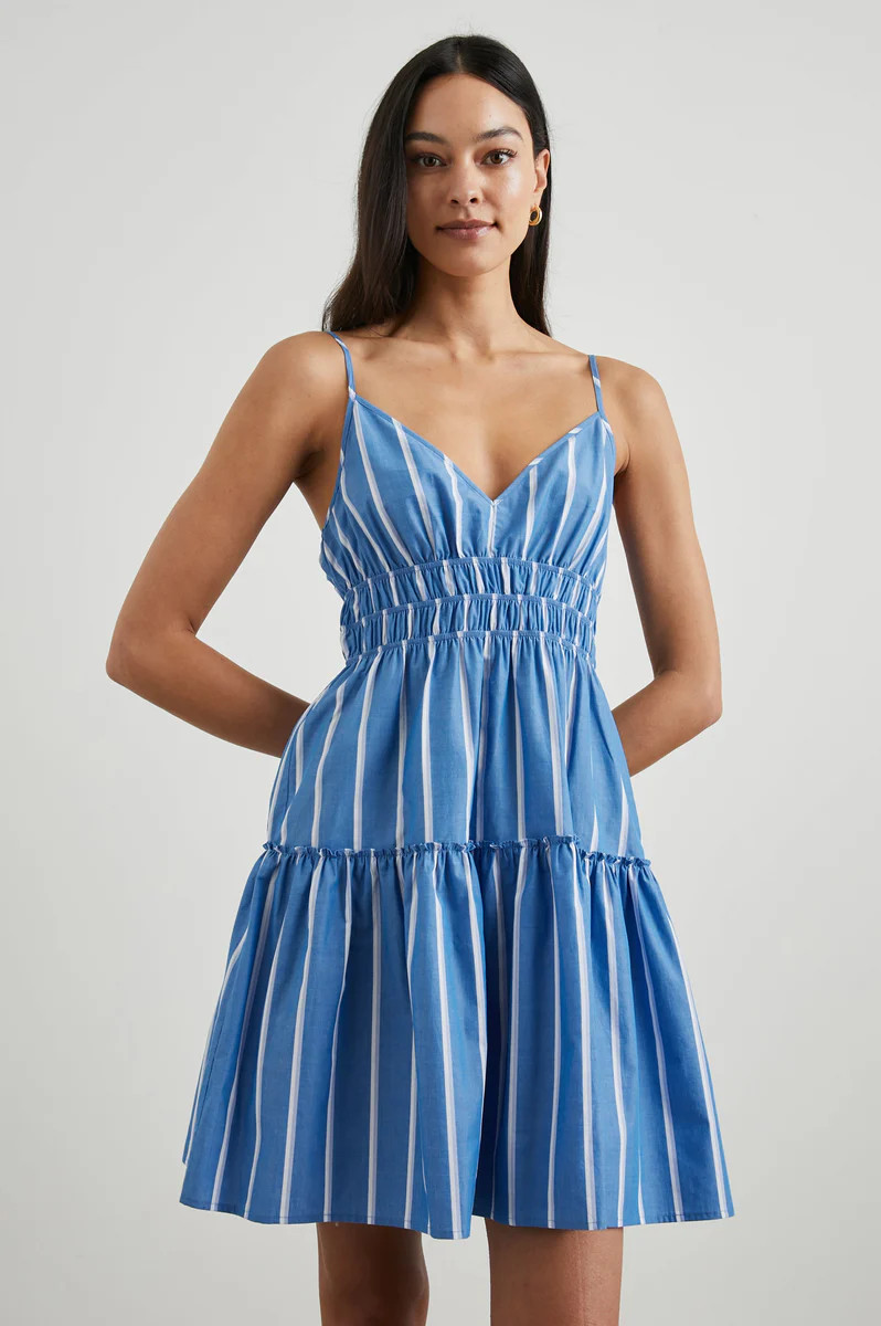 CARMEN DRESS - BOIRO STRIPE | Rails UK