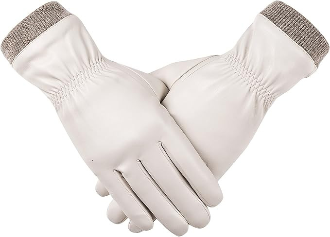 REDESS Winter Leather Gloves for Women, Wool Fleece Lined Warm Gloves, Touchscreen Texting Thick ... | Amazon (US)