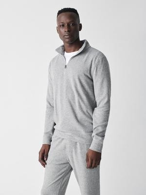 Legend™ Sweater Quarter Zip - Fossil Grey Twill | Faherty