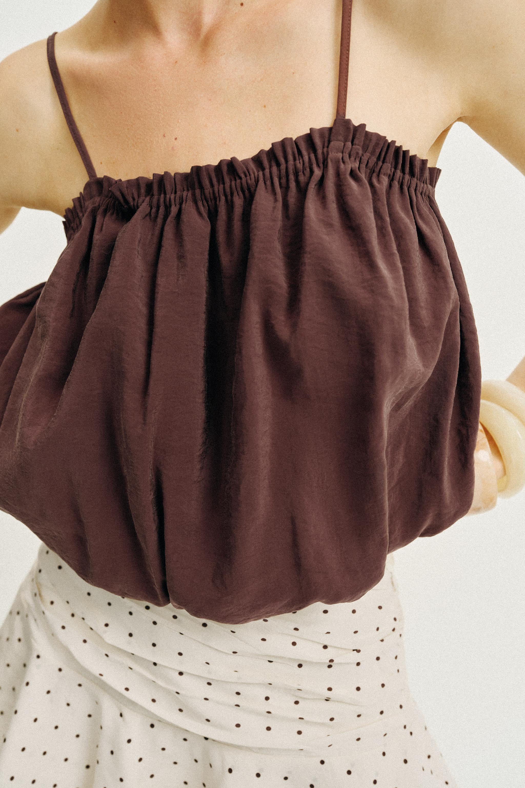 BALLOON STRAP TOP | Zara US