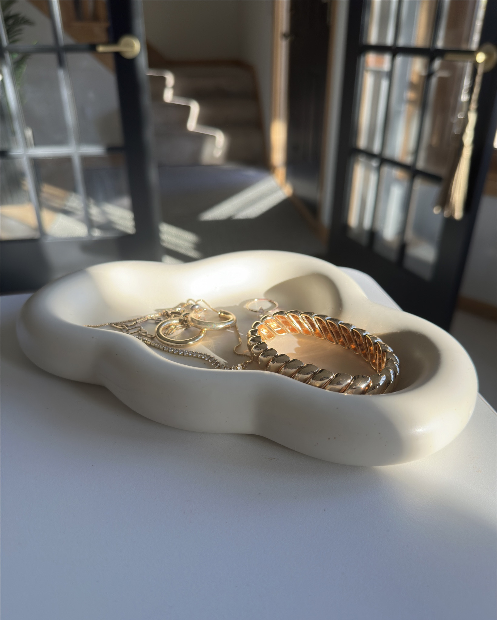 In love with this brand and all they have to offer 😍.

Pic 1: I often leave jewelry on my desk or need earrings last minute for zoom meetings so I wanted to have something on my desk to contain a few pieces that I have easy access to. This chubby jewelry tray was so perfect 🥰.  

Pic 2: I’ve never been more excited about bathroom accessories 😂. So cute and fun!

#LTKFindsUnder50 #LTKStyleTip #LTKGiftGuide