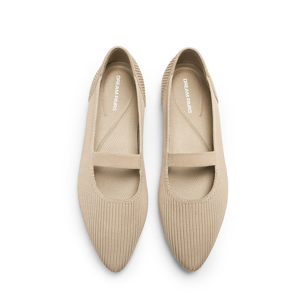 Ascenelle Women\u2019s Comfortable Mary Jane Flats Knit Edition | Dream Pairs