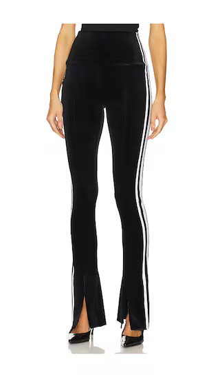 Side Stripe Spat Legging in Black & Offset Stripe | Revolve Clothing (Global)