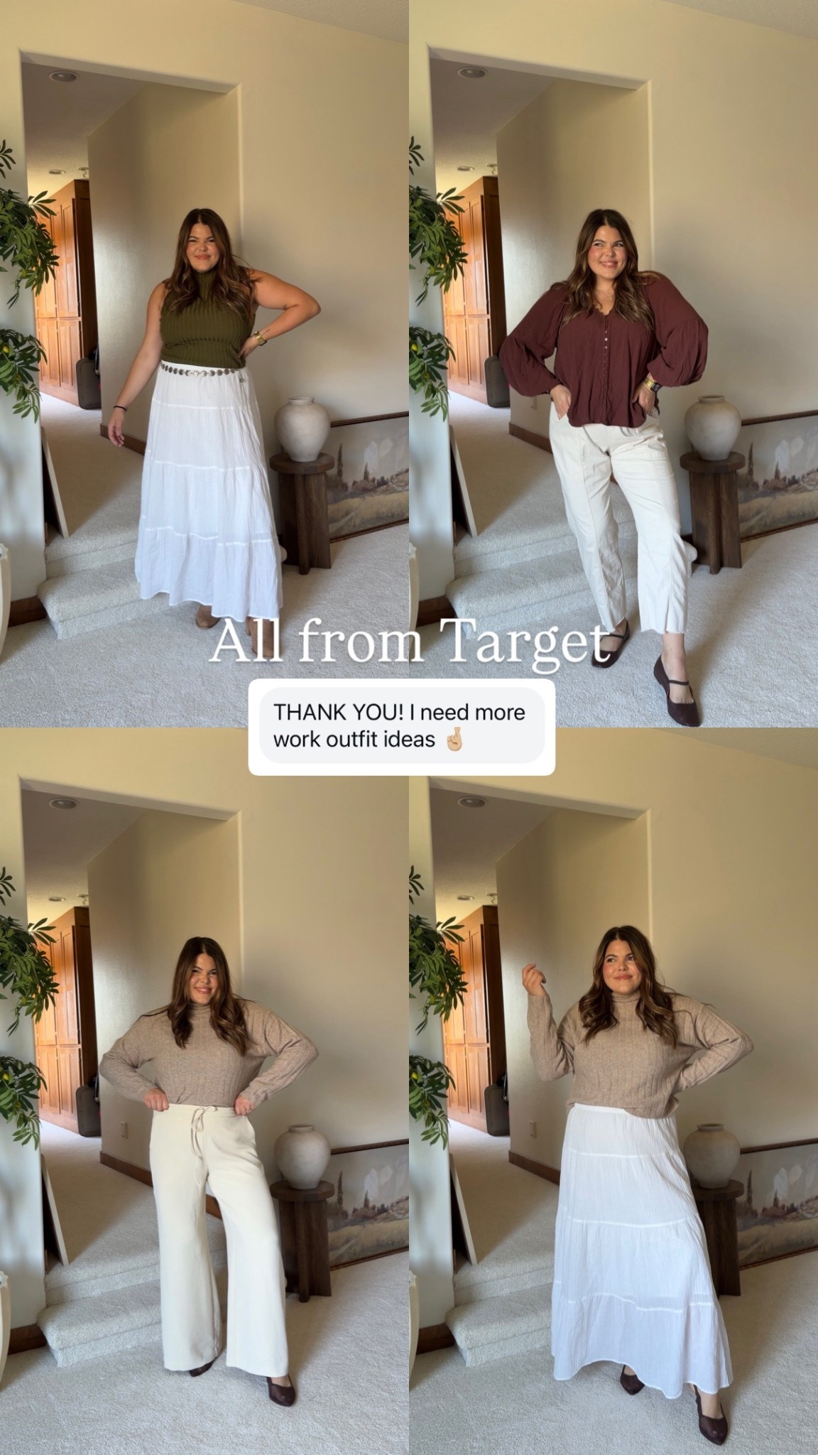 Work outfit ideas all from target & midsize approved!!

Fall outfits, teacher outfit, mom outfit ideas, postpartum size 14

#LTKMidsize #LTKWorkwear #LTKFindsUnder50