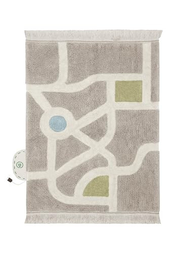 Lorena Canals| Washable Area Rugs for Kids Eco City -, Handmade in Natural 4' x 5' 7" | Amazon (US)