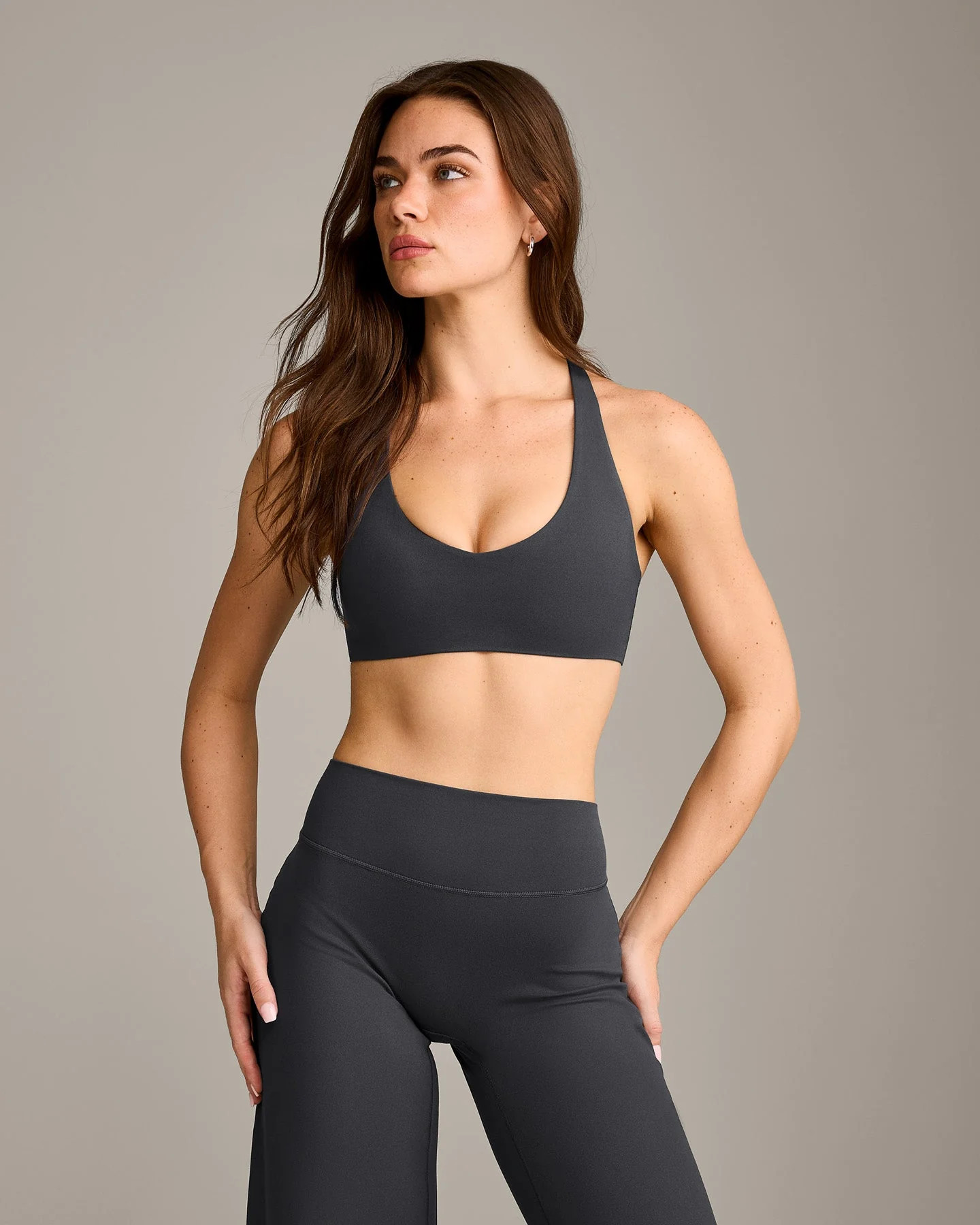 SoftMotion™ Bralette with Gray Logo 
 Coal | Oner Active (UK / US)