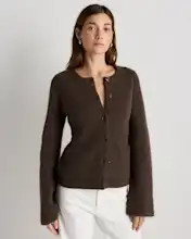 Mongolian Cashmere Structured Cardigan | Quince