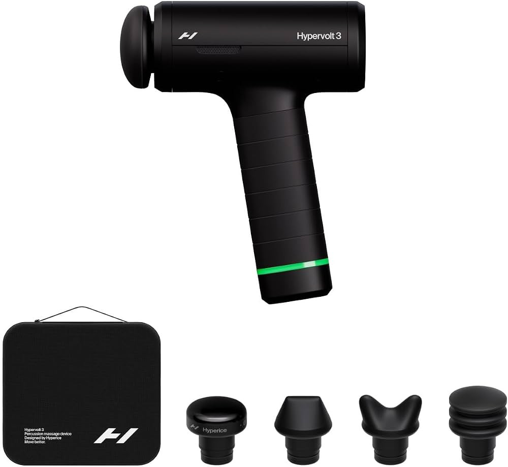 Hyperice Hypervolt 3 Percussion Massage Gun Heated Head Premium Carry Case | Amazon (US)
