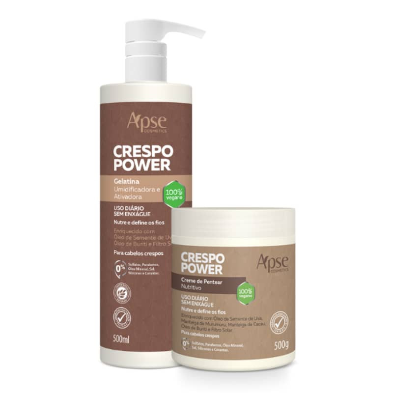 Duo Creme de Pentear e Gelatina Crespo Power 500mL
        
              - Apse | Beleza Na Web (BR)
