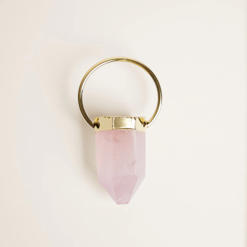 Rose Quartz Crystal Charm for Love | Parker Thatch