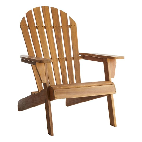 Adirondack Natural Wood Patio Chair 2-Piece Set | At Home