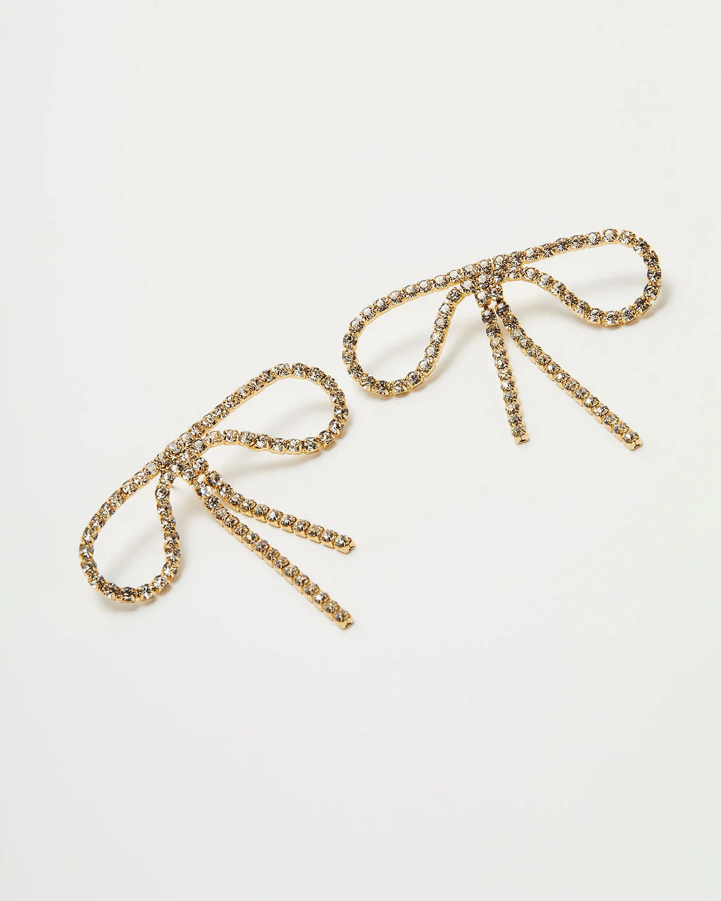 Bristowe Rhinestone Bow Earrings | VICI