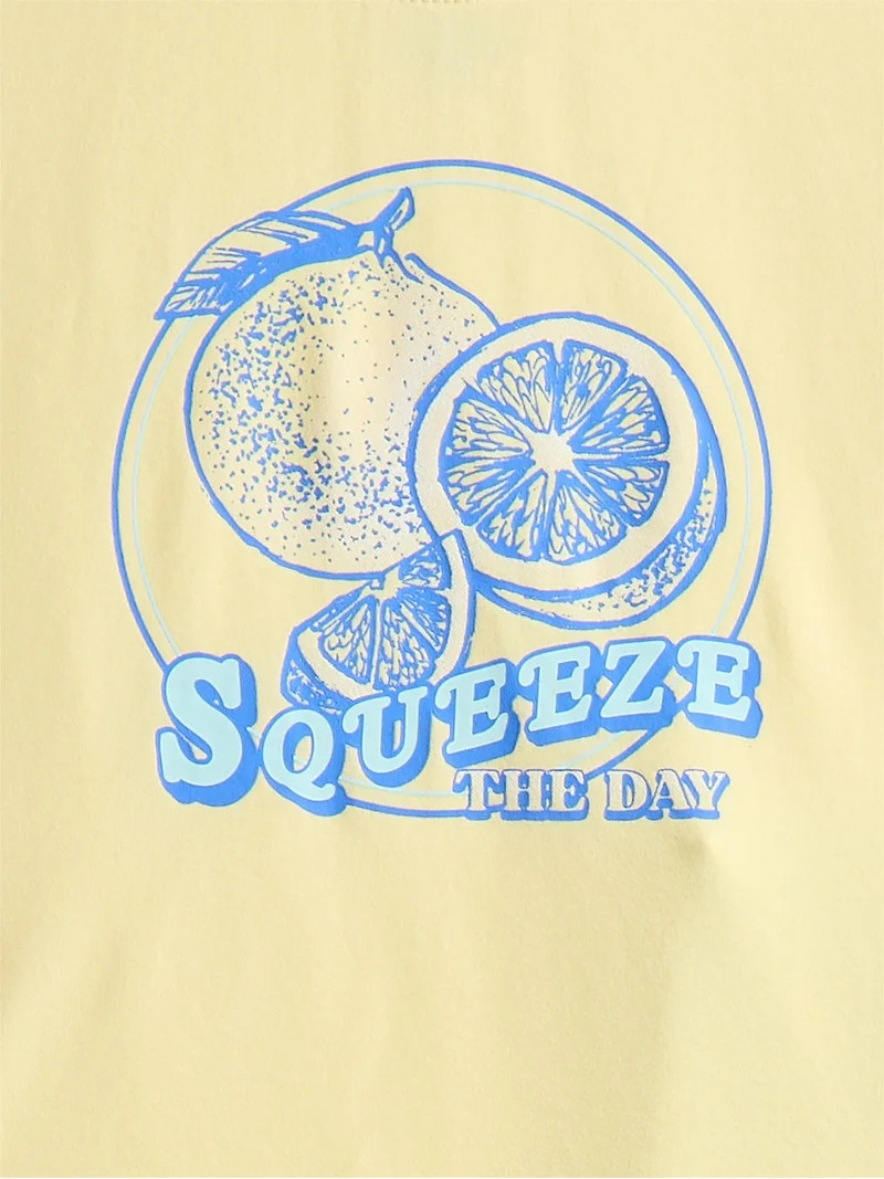 Wonder Nation Girls Short Sleeve Tee and Pants Pajama Set, 2-Piece, Sizes 4-18 | Walmart (US)