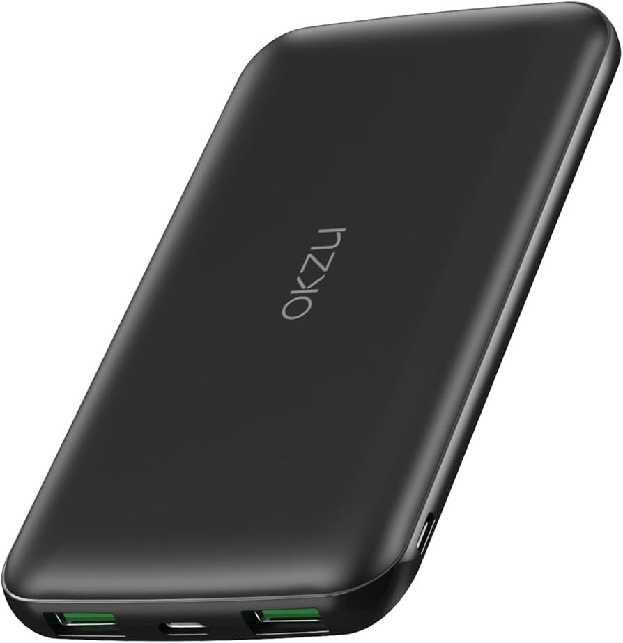 OKZU 5V/2A 10000mAh power bank for heated Gilet Vest, Thin, Lightweight Compact USB C Portable Ch... | Amazon (UK)