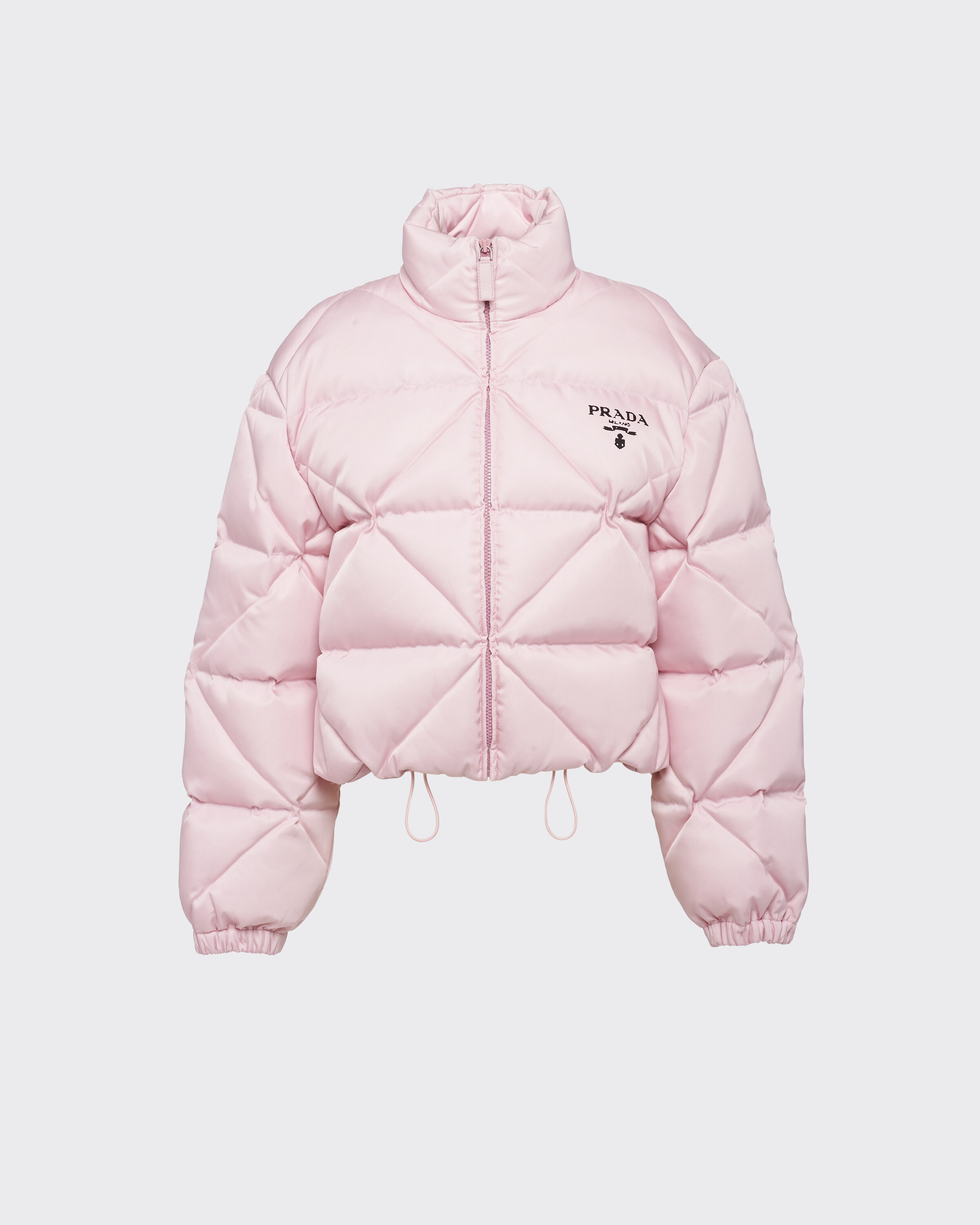 Re-Nylon Gabardine cropped down jacket | Prada Spa US