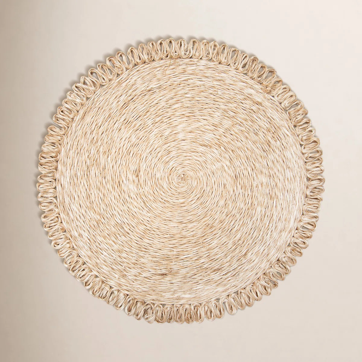 Amaretto Abaca No Pattern Round Placemat (Set of 4) | Wayfair North America