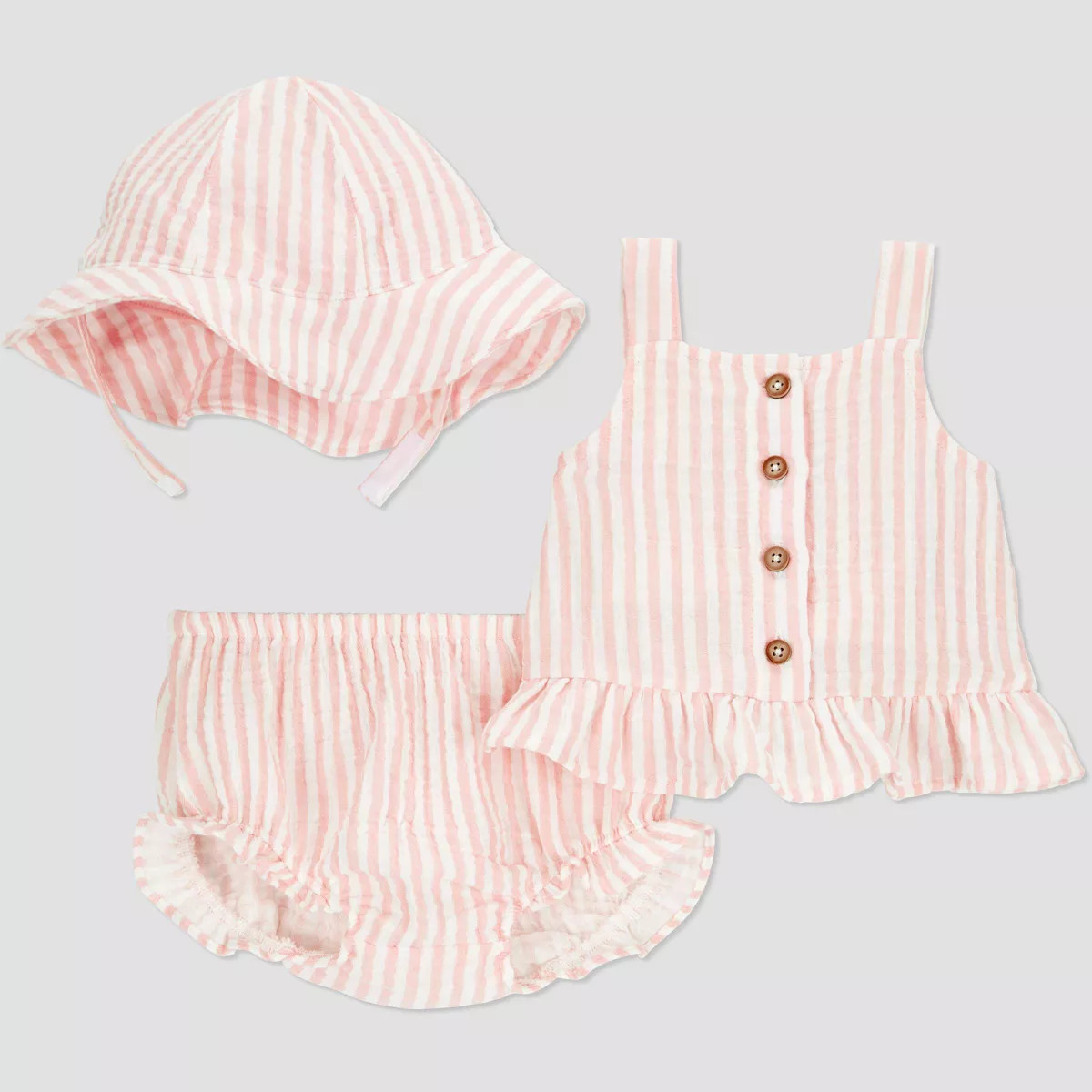 Carter's Just One You® Baby Girls' Sunsuit with Hat Set - Pink 18M | Target