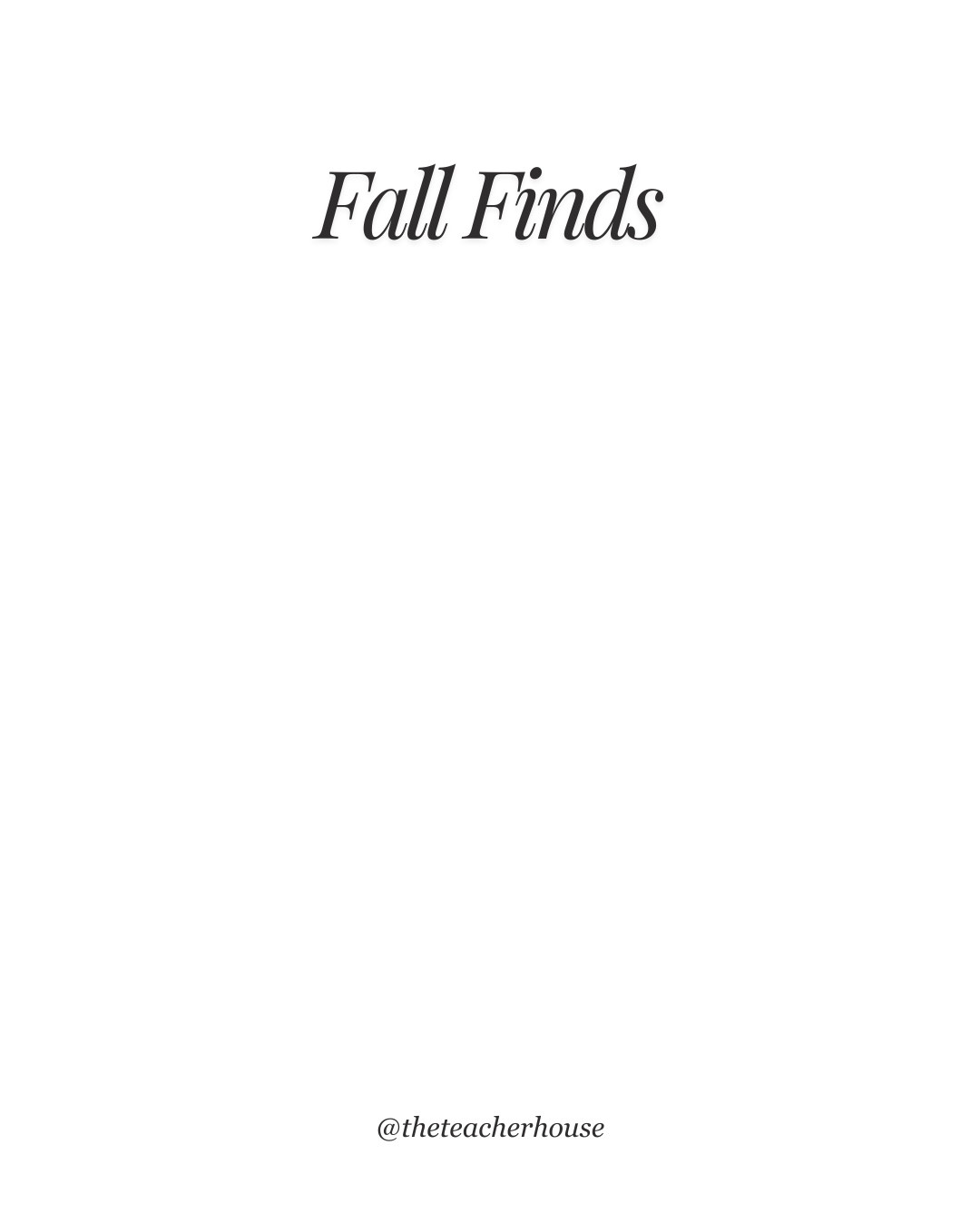 Fall finds! 

#LTKSeasonal