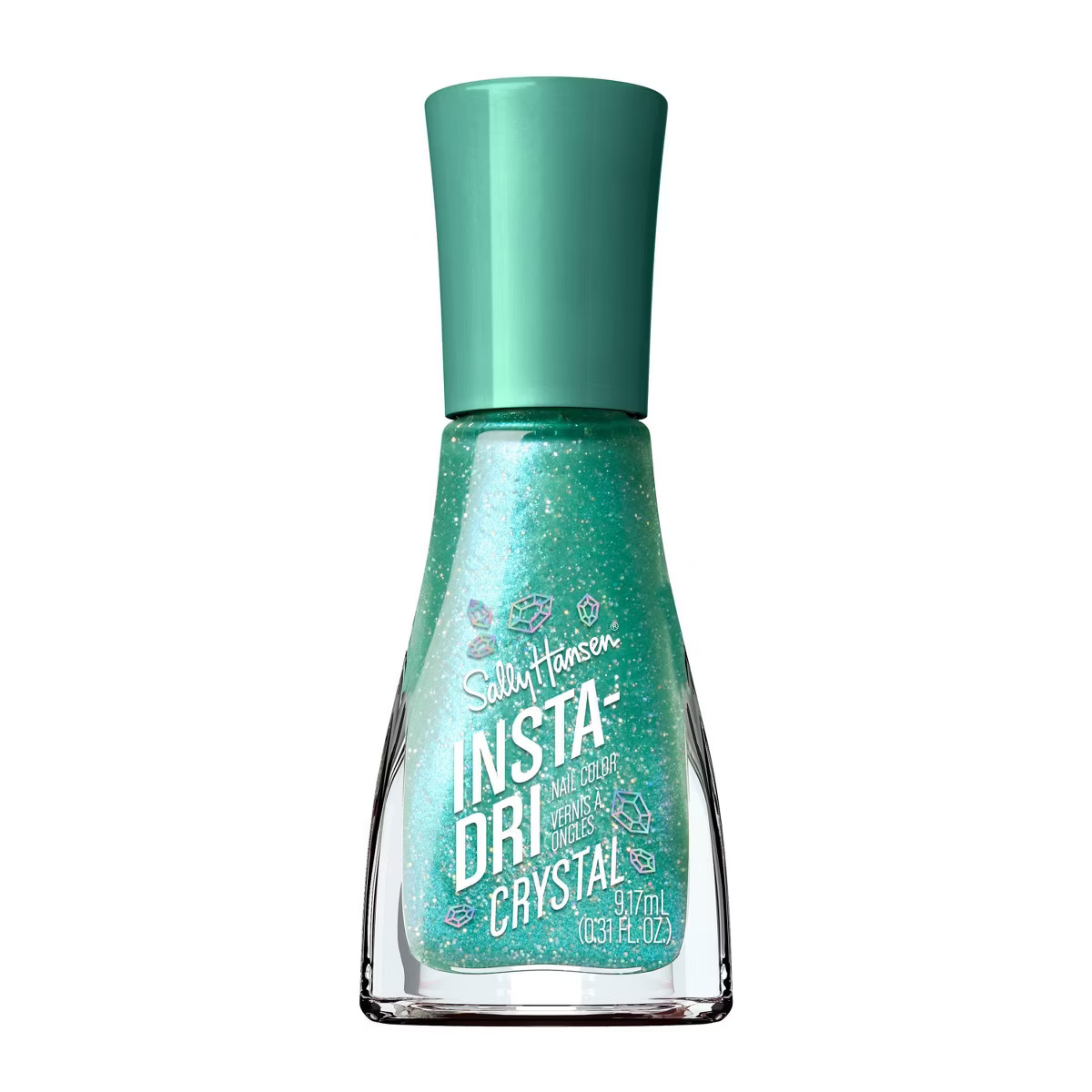 Sally Hansen Insta-Dri Nail Polish - 121 Aquamarine Aura - 0.31 fl oz | Target