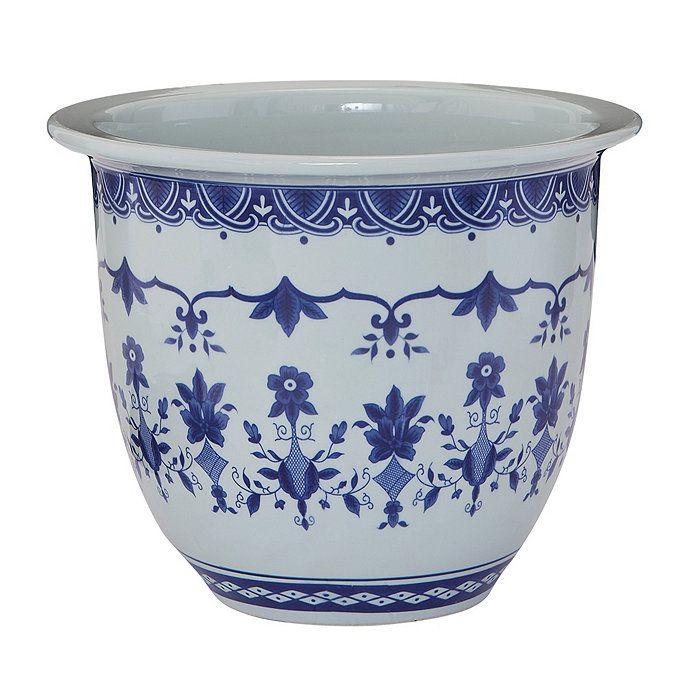 Chinoiserie Planter Decorative Blue & White Flower Pot Collection | Ballard Designs, Inc.