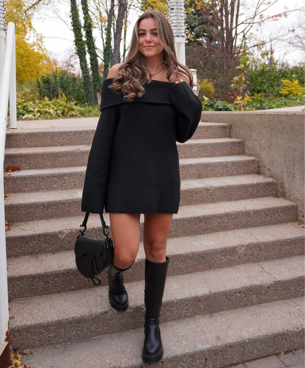 Fall Outfit Inspo: Off the shoulder dress & knee high black boots🖤 perfect for fall 🍂🍁🎃 #fall #sweaterdress #hm #falloutfits #falloutfitinspo

#LTKfindsunder50 #LTKstyletip #LTKSeasonal