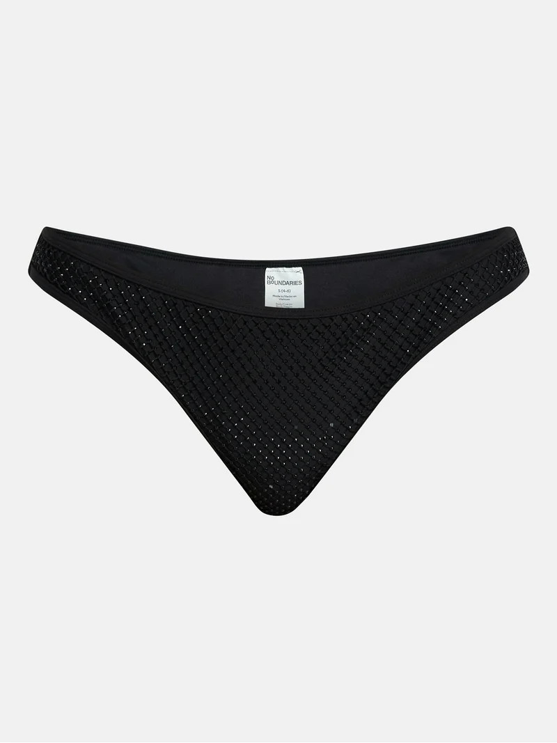 No Boundaries Faux Rhinestone Bikini Bottoms, Women’s XXS-XXL | Walmart (US)