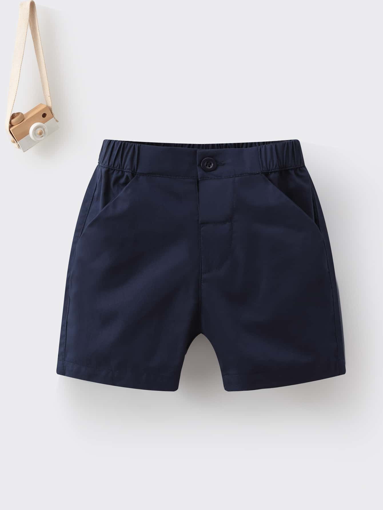 Baby Slant Pockets Button Front Shorts
   SKU: sa2111156872772505      
          (124 Reviews)
 ... | SHEIN
