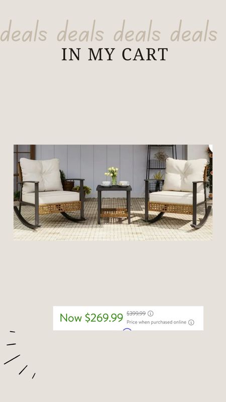 LAUSAINT HOME 3 Pieces Patio Outdoor Conversation Set with 2-Tier Coffee Table, PE Wicker Rocking Chairs with Beige Cushions


#LTKHome #LTKSaleAlert #LTKSeasonal