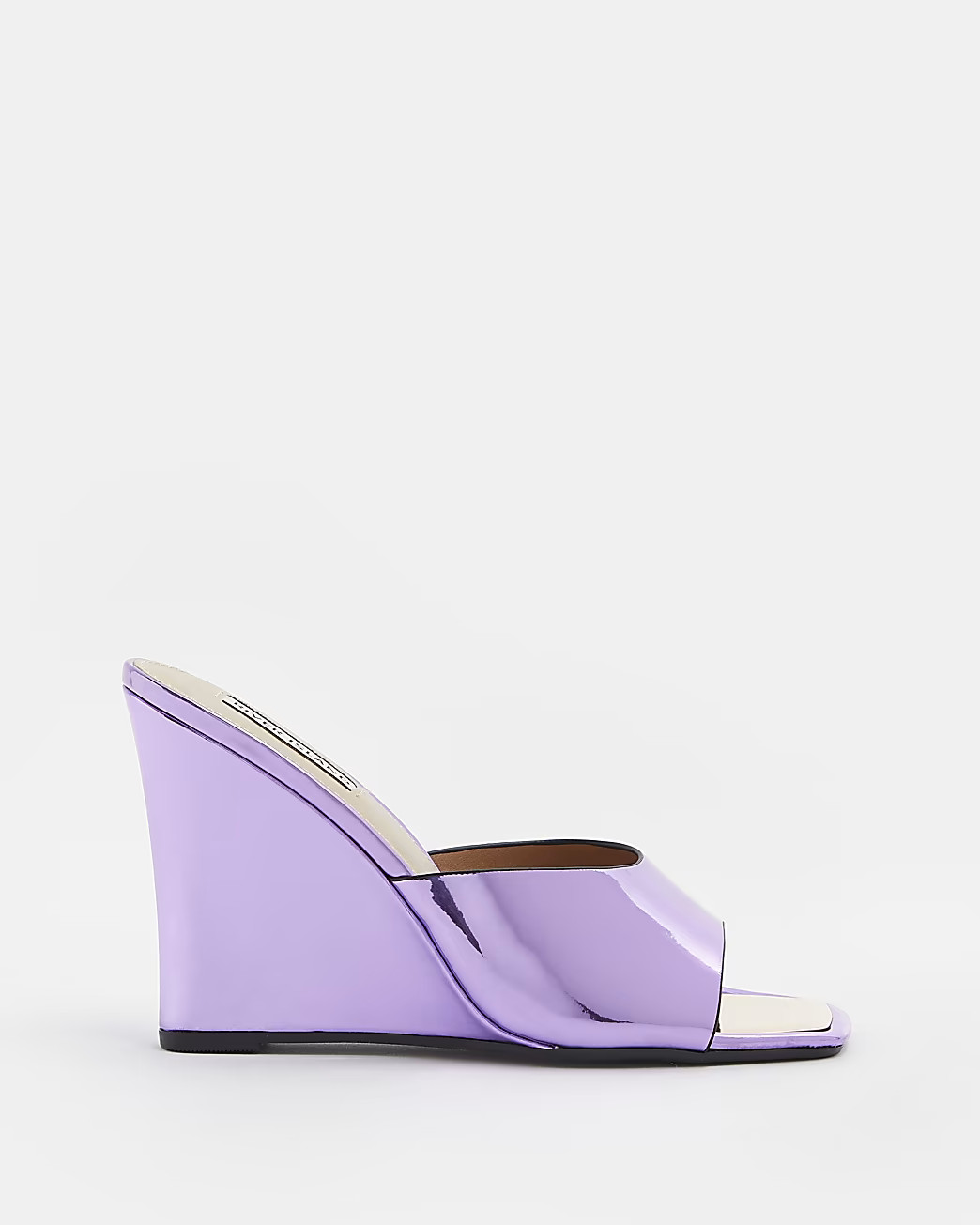 River Island Womens Purple metallic wedges | River Island (US)