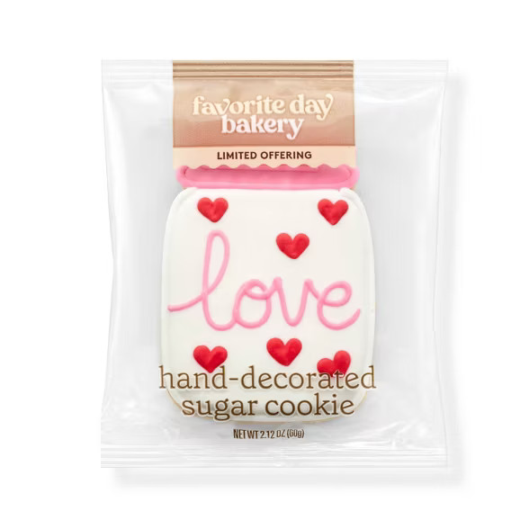 Mason Jar Heart Sugar Cookie - 2.12oz - Favorite Day™ | Target