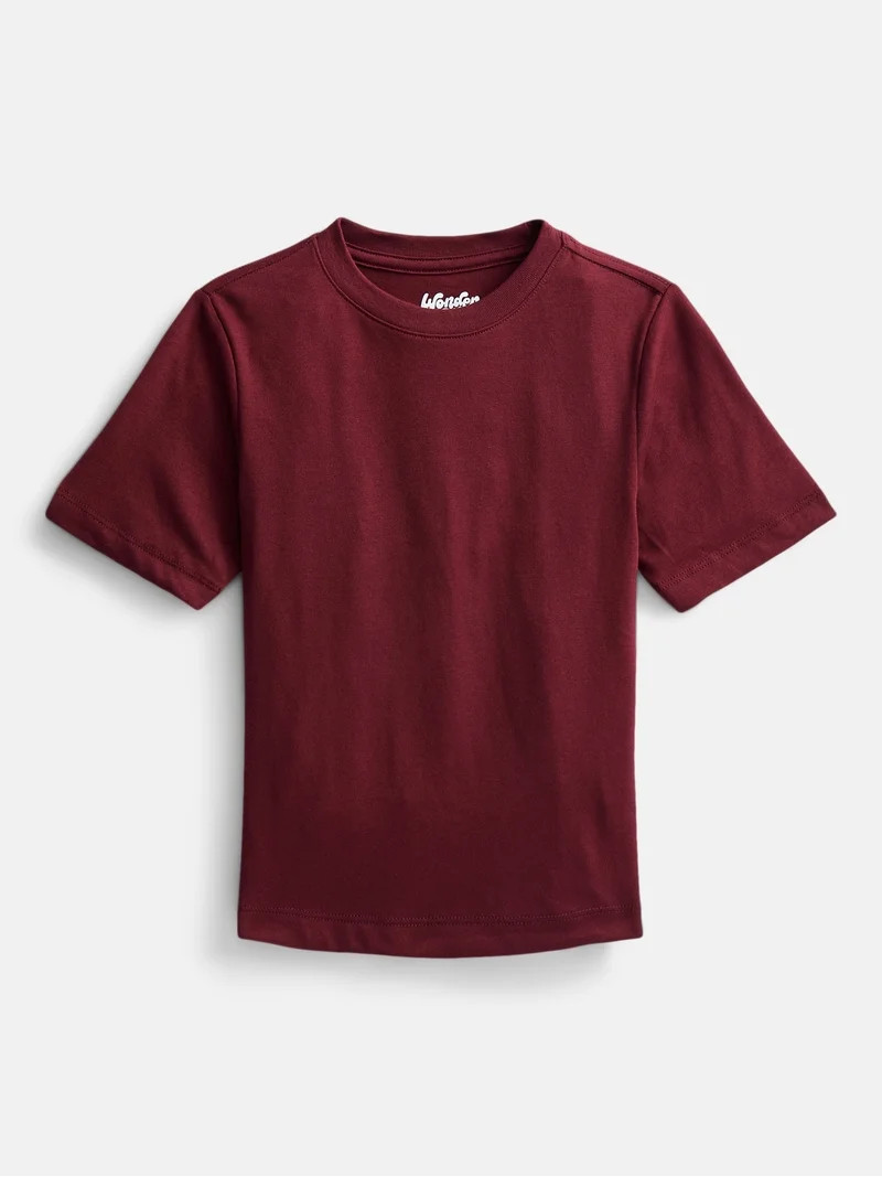 Wonder Nation Boys' Kid Tough Tee with Short Sleeves, Sizes XS-XXL & Husky | Walmart (US)